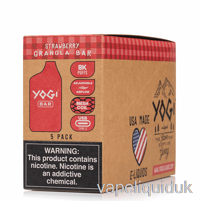 [5-Pack] Yogi Bar 8000 Disposable Vape Juice